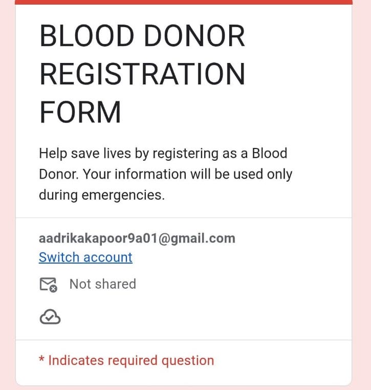 Donor Form
